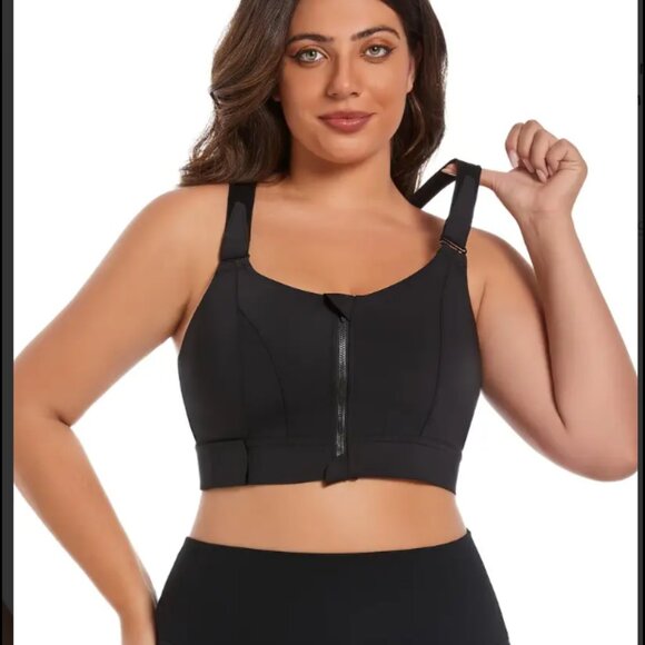 Plus Size High-Support Sports Bra for Women 3XL | 4XL Adjustable band 34 - 40" - Picture 3 of 8